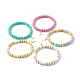 Bracelets en perles de pâte polymère faites main(BJEW-JB06488)-1