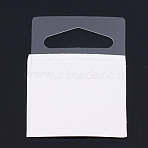PET Self Adhesive Hang Tabs, Display Tabs for Store Retail Display, Rectangle, White, 5x3.8x0.03cm(CDIS-WH0015-19)