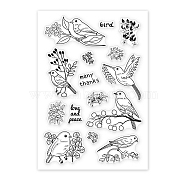 PVC Plastic Stamps, for DIY Scrapbooking, Photo Album Decorative, Cards Making, Stamp Sheets, Bird Pattern, 16x11x0.3cm(DIY-WH0167-56-55)