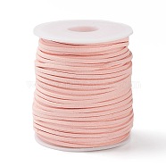 45M Faux Suede Cord, Faux Suede Lace, Misty Rose, 2~2.5x1.5~2mm, about 50 Yards(45m)/Roll(LW-M003-26)