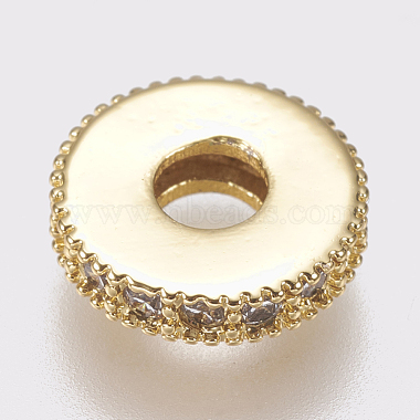 Entretoises de perles en laiton avec zircone cubique de micro pave(ZIRC-K074-11B-01)-3