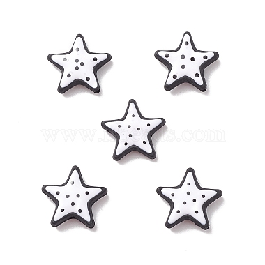 White Star Resin Beads