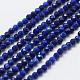 Chapelets de perle en lapis-lazuli naturel(G-G663-48-4mm)-1