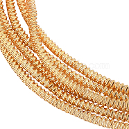 BENECREAT 40G Copper Craft Wire, for Jewelry Making, Spiral, Golden, 18 Gauge, 1mm(CWIR-BC0001-30)