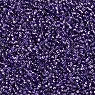 TOHO Round Seed Beads, Japanese Seed Beads, (2224) Silver-Lined Transparent Purple, 15/0, 1.5mm, Hole: 0.7mm, about 3000pcs/10g(X-SEED-TR15-2224)