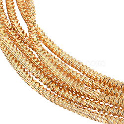 BENECREAT 40G Copper Craft Wire, for Jewelry Making, Spiral, Golden, 18 Gauge, 1mm(CWIR-BC0001-30)