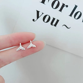 Alloy Earrings for Women, with 925 Sterling Silver Pin, 10mm