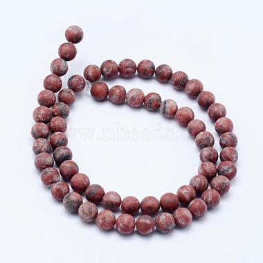 Natural Sesame Jasper/Kiwi Jasper Beads Strands(G-F518-23-10mm)-2