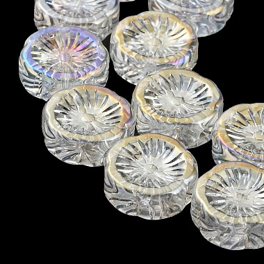 Brins de perles transparentes en verre galvanisé plaqué couleur ab(EGLA-G037-10A-AB02)-4