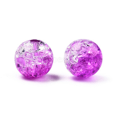 Orchid Round Acrylic Beads