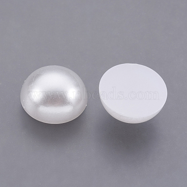 ABS Plastic Imitation Pearl Cabochons(SACR-S738-10mm-Z9)-2