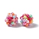 Handmade Plastic Imitation Pearl Woven Beads(KY-P015-02)-3