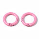 Spray Painted Eco-Friendly Alloy Spring Gate Rings(PALLOY-T080-01-NR)-3