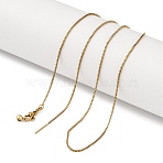 Ion Plaing(IP) 304 Stainless Box Chain Necklaces, Adjustable Slider Necklaces for Women, Real 18K Gold Plated, 20.28 inch(51.5cm)(X-NJEW-Q003-03G)