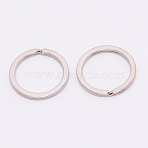 Iron Split Key Rings , Platinum, 25x2mm, Inner Diameter: 20mm(IFIN-WH0057-14P)