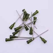 Stainless Steel Dispensing Needles, Plastic Interface, Dark Olive Green, 55.5x7.5mm, Hole: 4.5mm, Pin: 2mm, inner diameter: 1.51mm(FIND-WH0053-77P-01)