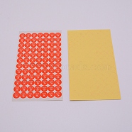 Size S Clothing Size Round Sticker Labels, Adhesive Stickers, for Clothing T Shirts, Orange, 15.5x9x0.02cm, 84pcs/sheet, 15sheets/set, 1260pcs/set(DIY-WH0209-86G)