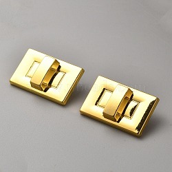 Alloy Snap Buttons, Rectangle, Golden, 17x26.5x10mm, Hole: 2mm(FIND-WH0126-505G)