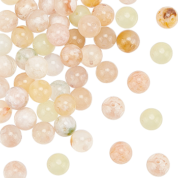 1 Strand Natural Cherry Blossom Agate Beads Strands, Round, 8~8.5mm, Hole: 0.8mm, about 46pcs/Strand, 15.08 inch(38.3cm)
