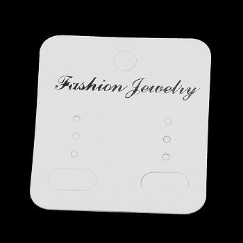 Cardboard Display Cards, Used For Necklace, Bracelet and Mobile Pendants, Rectangle, Creamy White, 50x44x0.3mm