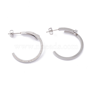 Ion Plating(IP) 304 Stainless Steel Stud Earrings(EJEW-P191-33)-3