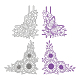 Globleland 2pcs matrices de découpe en acier au carbone motif papillon et tournesol pochoirs(DIY-DM0002-73)-1