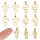 DICOSMETIC 12Pcs 2 Style 304 Stainless Steel Charms(STAS-DC0008-70)-1