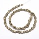 Natural Pyrite Nuggets Beads Strands(G-I125-85)-2