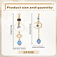 1 Pair Alloy Rhinestone Dangle Stud Earrings(EJEW-LP0007-114)-2