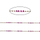 цепочки rondelle со стеклянными бусинами(CHS-G028-07G-03)-2