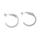 Ion Plating(IP) 304 Stainless Steel Stud Earrings(EJEW-P191-33)-3
