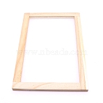 Wooden Paper Making, Papermaking Mould Frame, Screen Tools, for DIY Paper Craft, Rectangle, BurlyWood, 30x20x1.25cm(DIY-WH0215-47)