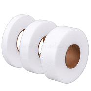 3 Rolls 3 Style Non-Woven Interfacing, Hot Melt Double Side Fabric Fusing Tape, for Clothing Accessories, White, 5/8~1-5/8 inch(15~40mm), 70 yards/roll, 1 roll/style(OCOR-BC0005-30A)