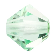 Preciosa&reg Crystal Beads, Czech Crystal, Bicone(451 69 302 Rondelle), 50000 Chrysolite, 3mm, Hole: 0.8mm(X-PRC-BA3-50000)