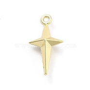 Alloy Pendants, Golden, Star, 17x9x5mm, Hole: 1mm(FIND-M078-01E-G)