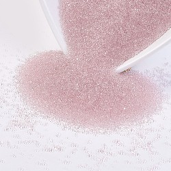 Transparent DIY 3D Nail Art Decoration Mini Glass Beads, Tiny Caviar Nail Beads, Pink, 0.6~0.8mm, about 450g/bag(MRMJ-R038-C23)