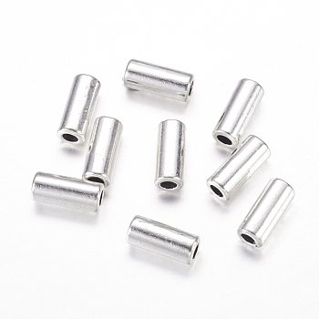 Tibetan Style Alloy Beads, Tube, Cadmium Free & Lead Free, Antique Silver, 11.5x5mm, Hole: 2.5mm