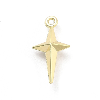 Alloy Pendants, Golden, Star, 17x9x5mm, Hole: 1mm