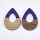 Resin & Walnut Wood Pendants(RESI-S358-94B)-2