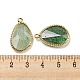 Pendentifs à facettes en quartz fraise vert naturel(G-M431-14G-04)-3