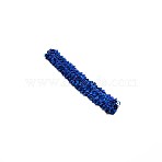Yarn & Rubber Elastic Headbands, with Plastic Paillette/Sequins, Hair Accessories, Blue, 170~180x29mm(OHAR-WH0011-07C)