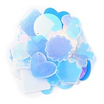 Acrylic Pendants, Acrylic Disc, DIY Disc Keychain Accessories, Colorful, 33~65.5x33.5~65.5x1mm, Hole: 3~3.1mm(X1-OACR-B009-01C)