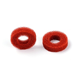 Joystick Sponge Ring, Flat Round, FireBrick, 2x0.5cm, Hole: 9.5mm(AJEW-WH0181-81B)