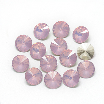 Pointed Back Resin Rhinestone Cabochons, Diamond Shape, Flamingo, 16x7.5mm, about 100pcs/bag
