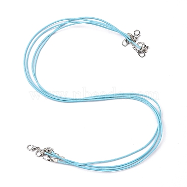 1.5mm DarkTurquoise Waxed Polyester Cord Necklaces