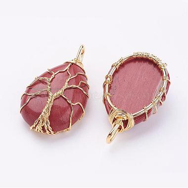 Natural & Synthetic Mixed Stone Pendants(G-P269-M-P)-3