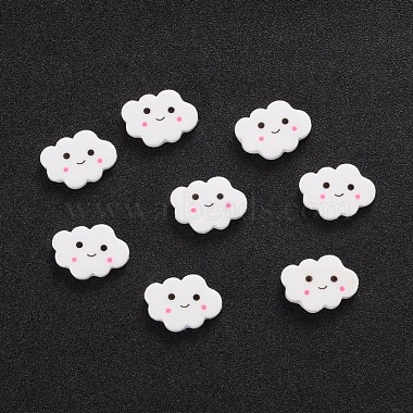 24mm White Others Resin Cabochons