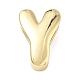 Brass Initial Beads(KK-B167-27G-01Y)-1