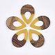 Resin & Walnut Wood Pendants(X-RESI-S358-94D)-1