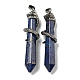 Dyed Natural Lapis Lazuli Pointed Big Pendants(G-F766-07AS-04)-1